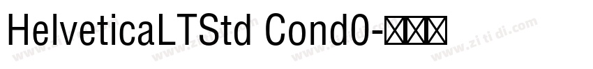 HelveticaLTStd Cond0字体转换